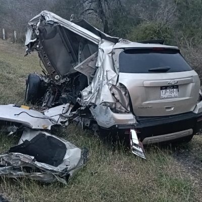 Dos muertos deja accidente en la carretera Victoria – Tampico