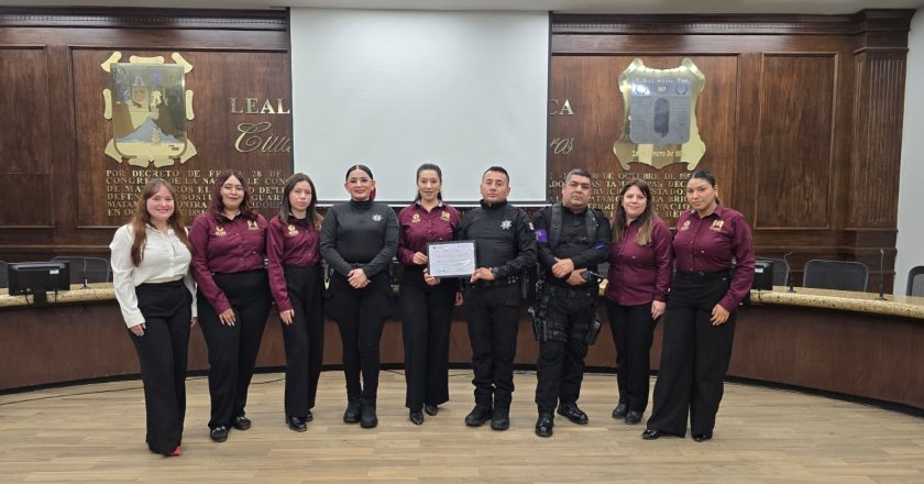 Participa Guardia Estatal de Género en capacitación de protocolo de prevención de violencia en Matamoros